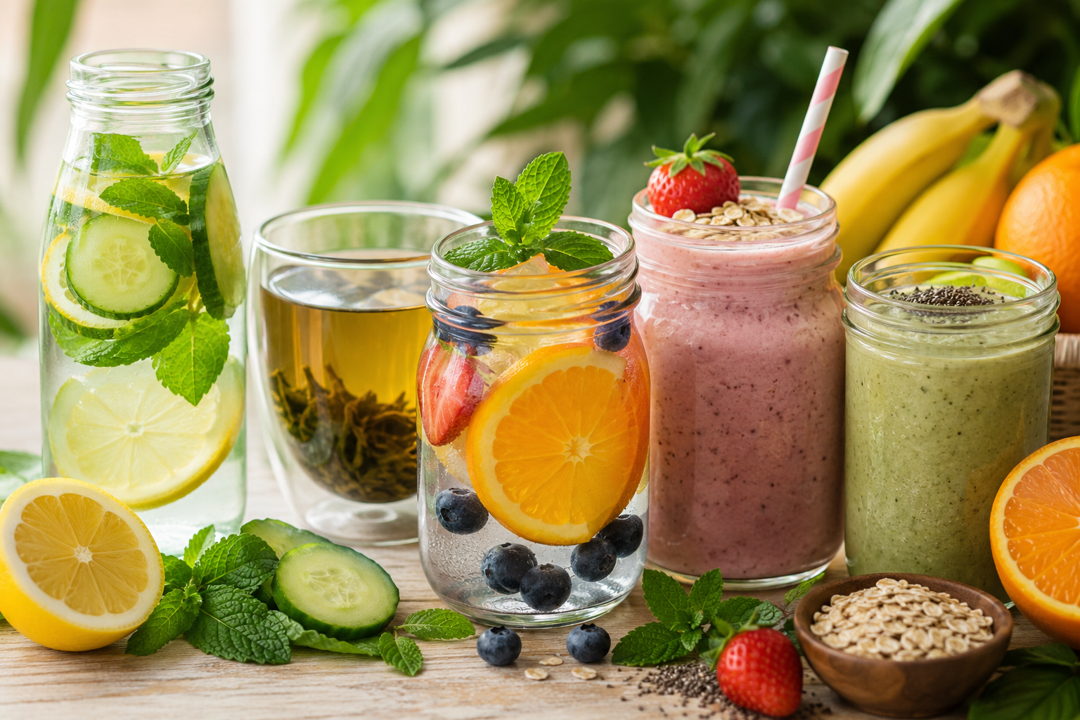 5 bebidas saludables que puedes tomar todos los días