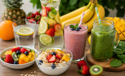 Cómo combinar frutas y bebidas de forma saludable